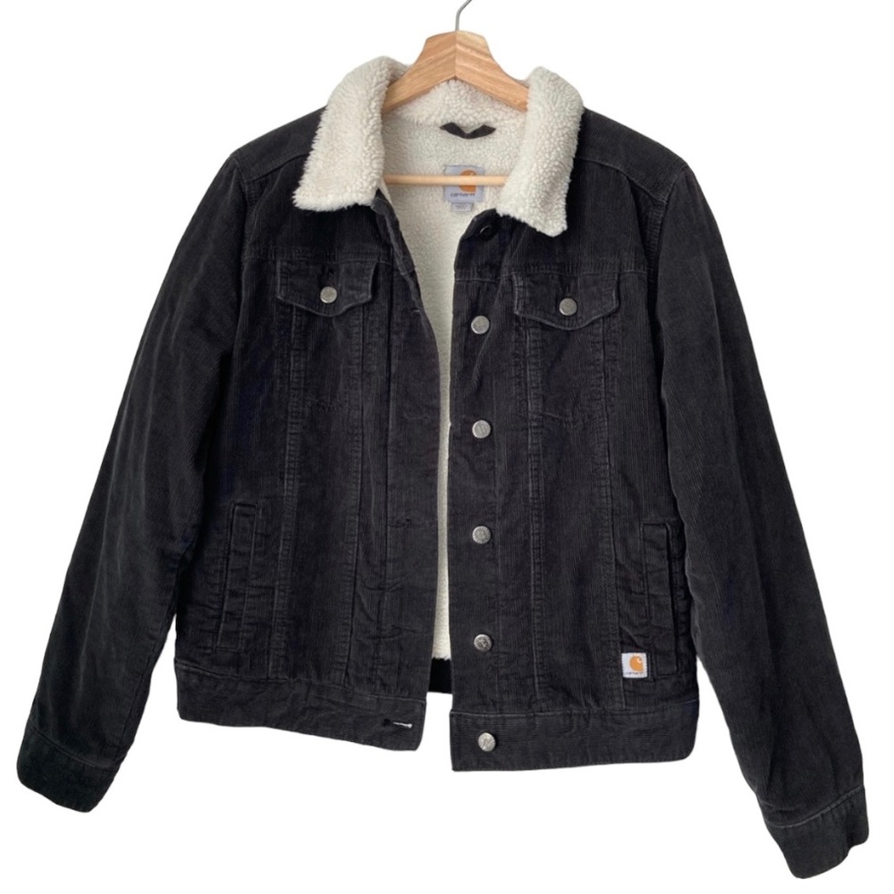 RARE Carhartt Corduroy Sherpa Lined Jacket